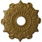 Ekena Millwork Preston Ceiling Medallion (Fits Canopies up to 4"), Hand-Painted Gold, 17 1/2"OD x 4"ID x 1"P CM17PRGLS - alternate 1